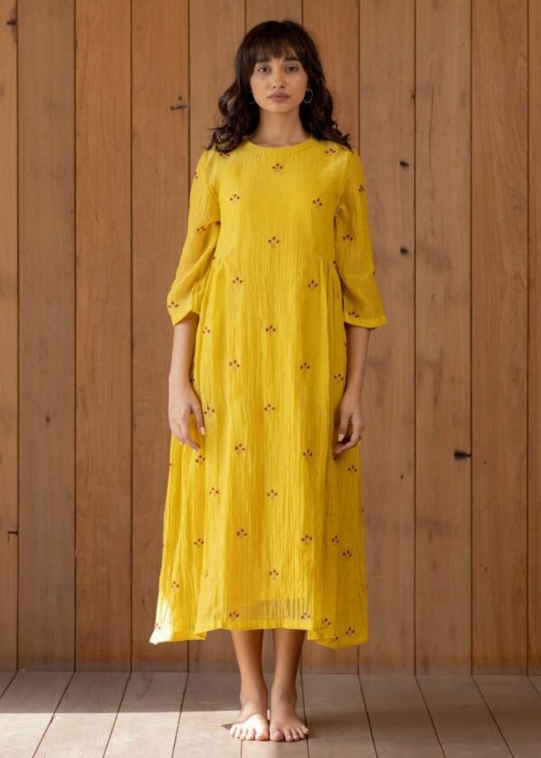 Sunny Yellow Ekra Dress