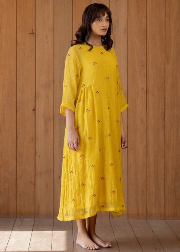 Sunny Yellow Ekra Dress - Image 3