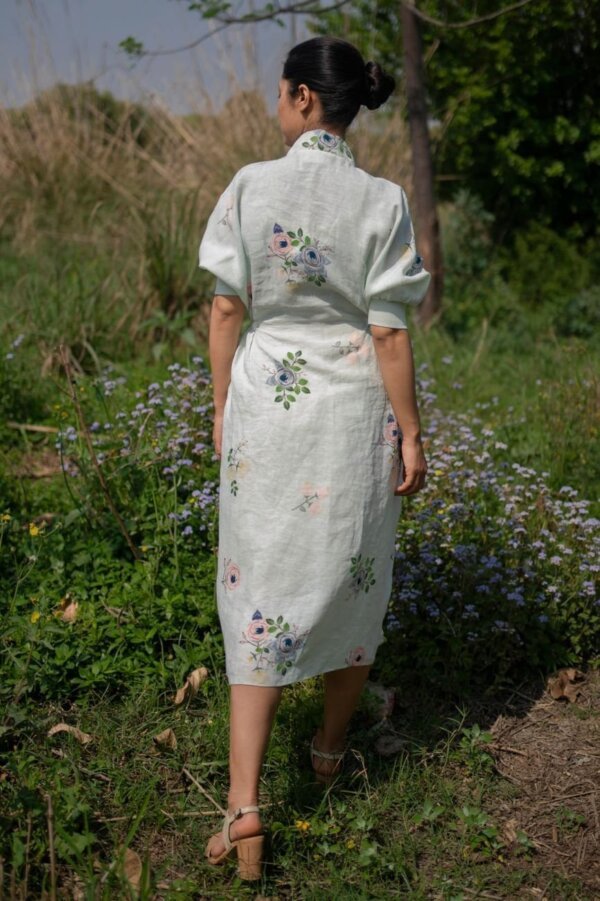 Light Mint Eden Front Slit Dress - Image 5